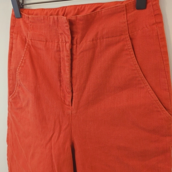 ASTR Pants Wide Leg Flare Crop Orange size Small - Picture 2 of 7